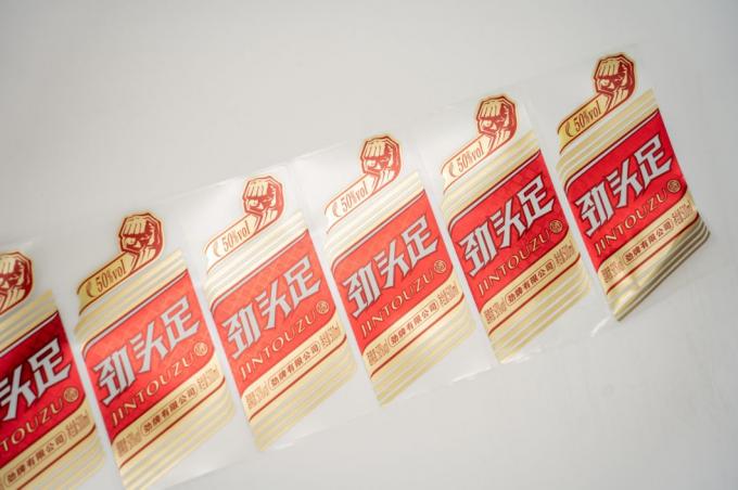 Adesivo per logo trasparente e personalizzato resistente 2