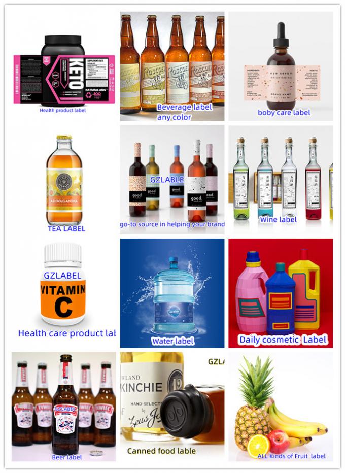 Etichetta impermeabile per bottiglie di vino Etichetta autoadesiva per whisky Stampa adesivo in vinile 1