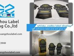 etichetta del vino di vodka