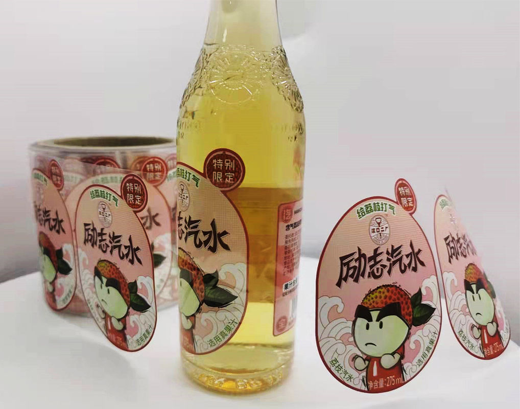 Etichette personalizzate per bottiglie d'acqua Etichetta personalizzata Etichetta trasparente per bottiglie di bevande Etichetta adesiva