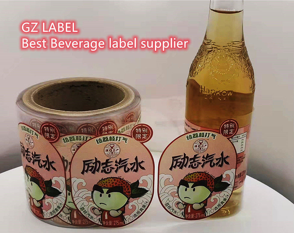 Etichette personalizzate per bottiglie d'acqua Etichetta personalizzata Etichetta trasparente per bottiglie di bevande Etichetta adesiva