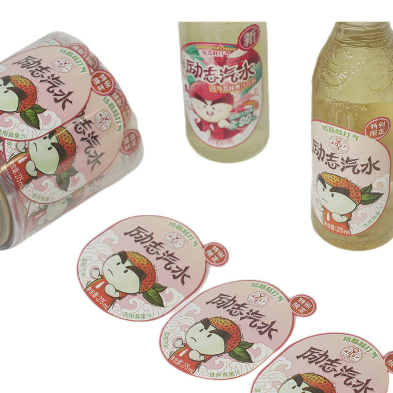 Etichette personalizzate per bottiglie d'acqua Etichetta personalizzata Etichetta trasparente per bottiglie di bevande Etichetta adesiva