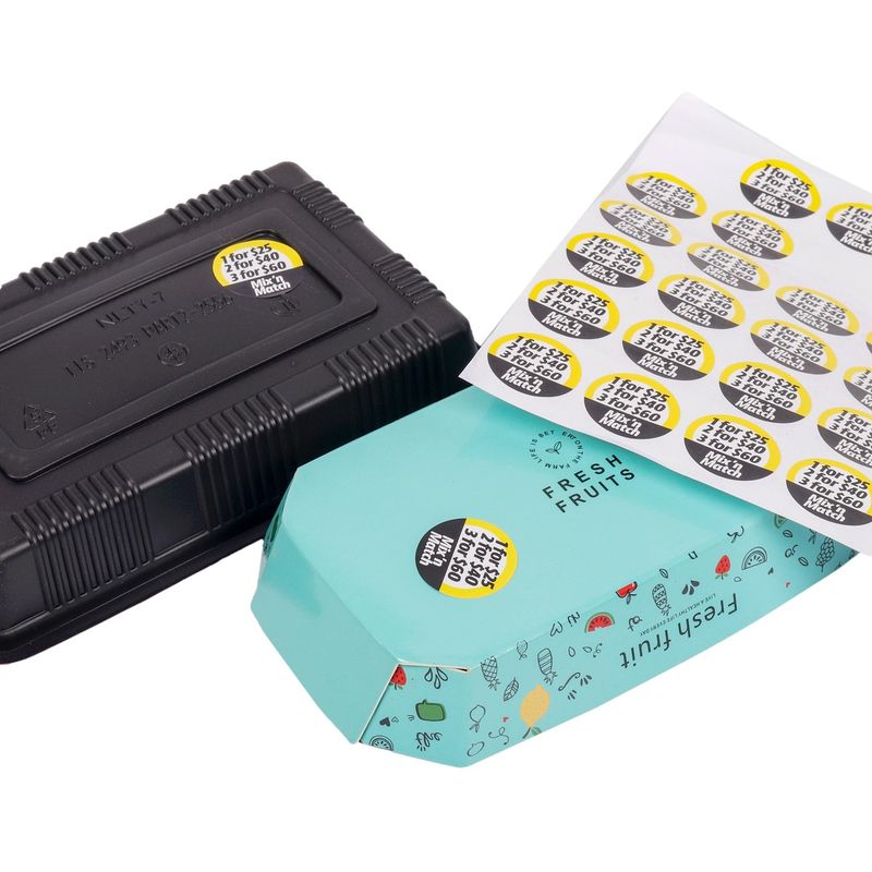 Sticker di etichetta personalizzato in stampa professionale e personalizzabile per le vostre esigenze di branding