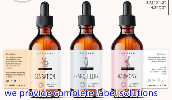 Etichette personalizzate per indirizzi colorati Etichette grandi Adesivo in vinile Etichetta adesiva di stampa in metallo