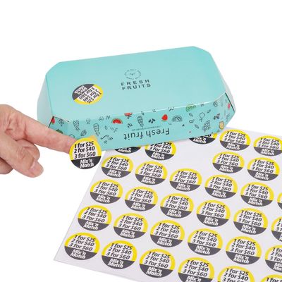 Sticker di etichetta personalizzato in stampa professionale e personalizzabile per le vostre esigenze di branding