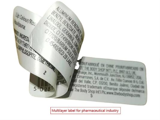 Etichette farmaceutiche personalizzate per adesivi impermeabili