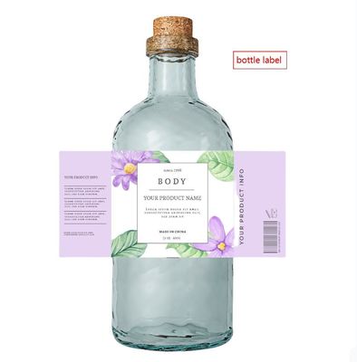 Opzioni di forma ovale o personalizzate per le etichette delle bottiglie di vino